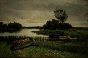 Kürekli Göl (tuval üzerine yağlı boya) by Edward Arthur Walton