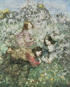 Paskalya Yumurtaları (tuval üzerine yağlı boya) by Edward Atkinson Hornel
