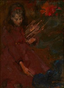 Yakacak Odun Toplama (tuval üzerine yağlı boya) by Edward Atkinson Hornel