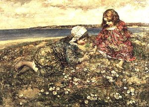 çuha çiçeği toplama by Edward Atkinson Hornel
