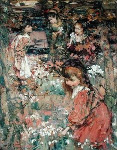 Baharın Uyanışı by Edward Atkinson Hornel
