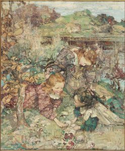 Küçük Mantar Toplayıcılar by Edward Atkinson Hornel