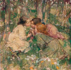 OClock nedir, c1904 by Edward Atkinson Hornel