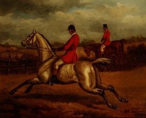 Avcı (tuval üzerine yağlı boya) by Edward Benjamin Herberte