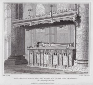 Kral Henry 4 ve Navarre Kraliçesi Joan anıtı, Canterbury Katedrali