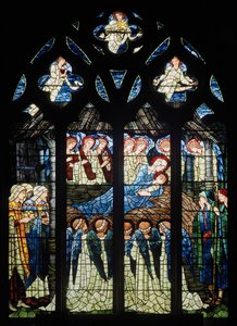 Harwarden, St Deiniol, Morris & Co., Edward Burne-Jones, The Nativity, 1898 by Edward Burne Jones