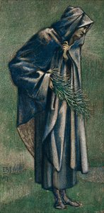 Resimdeki St. Joseph için Çalışma, Bethlehem Yıldızı, 1887. by Edward Burne Jones