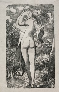Bacchante veya Lir Üzerindeki Oyuncu by Edward Calvert