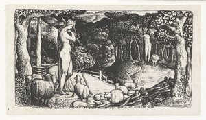 kırsal yaşam İdeal Pastoral Yaşam by Edward Calvert
