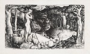 İdeal Kırsal Yaşam, 1829 by Edward Calvert