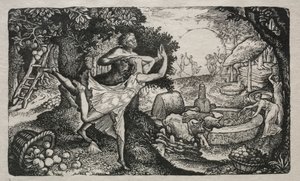 Cyder Feast: Bir Neşe ve Şükran Günü Vizyonu, 1829. by Edward Calvert