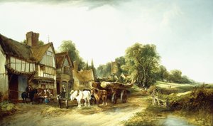 Kereste Arabası, 1845 by Edward Charles Williams