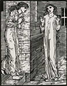 İlk Kız Kardeşe Gelir by Edward Coley (after) Burne Jones