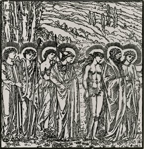 Tanrılar arasında giriş by Edward Coley (after) Burne Jones