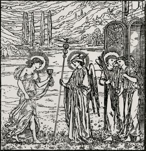 Tanrılar arasında giriş by Edward Coley (after) Burne Jones