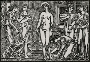 Venüs Mahkemesi by Edward Coley (after) Burne Jones