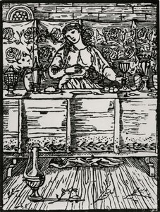 O yerken şarkı by Edward Coley (after) Burne Jones