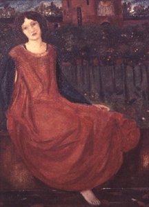Kız ve Japon Balığı by Edward Coley Burne Jones