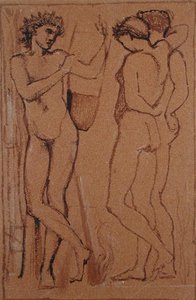 Hymenaeus (kağıt üzerinde kömür) by Edward Coley Burne Jones