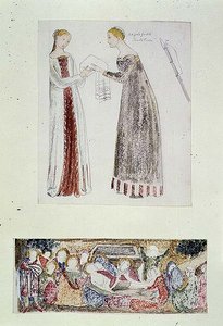 No.1084-f.10 (TtoB) İki Hizmetçi, Giovanni da Milano