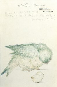 'Gururlu Bir Anne' (kağıt üzerine kurşun kalem ve renkli tebeşir) by Edward Burne Jones
