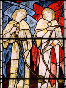 Buhurdan Melekler, 1869 (vitray) by Edward Burne Jones