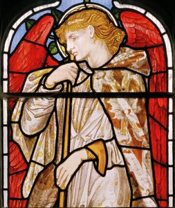 Cheddleton, Morris, Marshall, Faulkner & Co, Edward Burne-Jones, Trompetçi Melek, 1869 by Edward Burne Jones