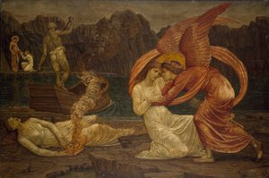 Aşk tanrısı ve Psyche - Saray Yeşil Duvar Resimleri - Psyche, Proserpine