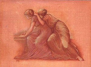 Balkondaki Figürler by Edward Coley Burne Jones