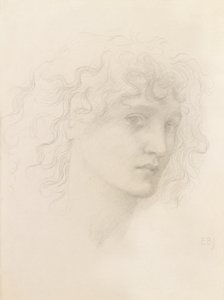 May Morris Başkanı (kalem) by Edward Burne Jones