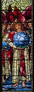 Oxford Harris Manchester Koleji, Morris & Co., Edward Burne-Jones, Yaratılış Günleri by Edward Coley Burne Jones
