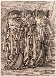 "Vahşi Doğada Meydan Okuma" çalışması, c.1875 by Edward Burne Jones