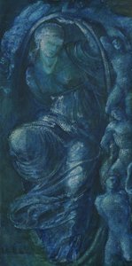 Çarkıfelek için Çalışma, 1870 (kağıt üzerinde wc) by Edward Burne Jones