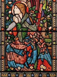 Müjde, c.1860 (vitray) by Edward Burne Jones