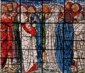 Yükseliş Penceresi, detay, 1885 (vitray) by Edward Burne Jones