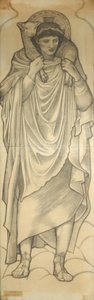 İyi Çoban, 1880 (kağıt üzerinde tebeşir) by Edward Burne Jones