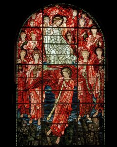 Kıyamet Penceresi, detay, 1897 (vitray) by Edward Burne Jones