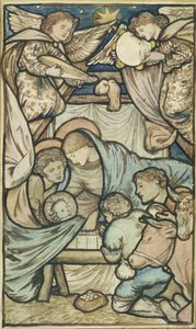 Doğuş (kağıt üzerinde sepya ve renkli tebeşir) by Edward Burne Jones