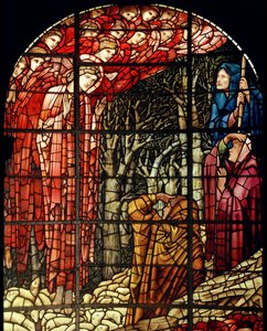 Doğuş Penceresi, detay, Çobanlar, 1888 (vitray) by Edward Burne Jones
