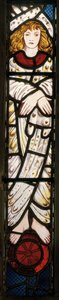 Yeni Kudüs, Melek, detay, 1862-3 (vitray) by Edward Burne Jones