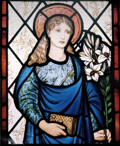 Meryem Ana, 1882 (vitray) by Edward Burne Jones