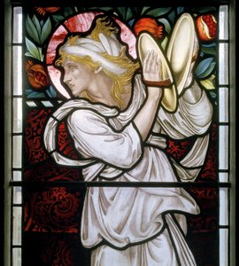 Waterford, St Michael & All Angels, Morris & Co., Edward Burne-Jones, Miriam detayı, 1872 by Edward Burne Jones