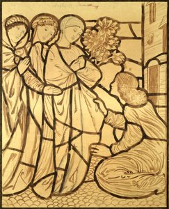 Nereye gitti sevgilin, ey kadınların en güzelisin (kağıda fırça, mürekkep ve kurşun kalem) by Edward Burne Jones