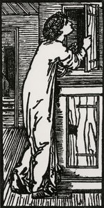 Psyche Dolaba Bakıyor, 1866 by Edward Coley after Burne Jones