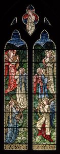 Wilden, All Saints, Morris & Co., Edward Burne-Jones, John Henry Dearle (1859-1932), Angels Of Paradise, Angel Musicians, 1902-1914, Louisa, Alfred, The Baldwins, Başbakan, Metodist, Worcesters by Edward Coley and Dearle Burne-Jones