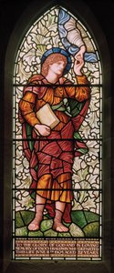 Wilden, All Saints, Morris & Co., Edward Burne-Jones, John Henry Dearle (1859-1932), Enoch, 1902-1914, Louisa, Alfred, The Baldwins, Başbakan, Metodist, Worcestershire, Sanat ve El Sanatları, Rudyard K