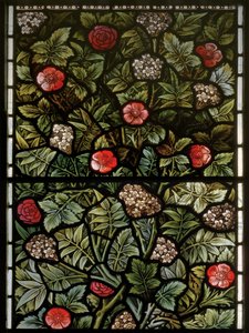 Wilden, All Saints, Morris & Co., Edward Burne-Jones, John Henry Dearle (1859-1932), Yeşillik, detay, 1902-1914, Louisa, Alfred, The Baldwins, Başbakan, Metodist, Worcestershire, Sanat ve El Sanatları,