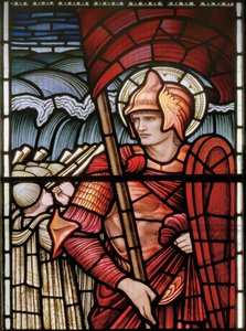 Wilden, All Saints, Morris & Co., Edward Burne-Jones, John Henry Dearle (1859-1932), Joshua, detay, 1902-1914, Louisa, Alfred, The Baldwins, Başbakan, Metodist, Worcestershire, Sanat ve El Sanatları,