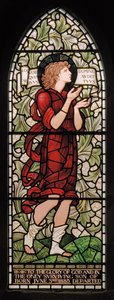 Wilden, All Saints, Morris & Co., Edward Burne-Jones, John Henry Dearle (1859-1932), Samuel, 1902-1914, Louisa, Alfred, The Baldwins, Başbakan, Metodist, Worcestershire, Sanat ve El Sanatları, Rudyard