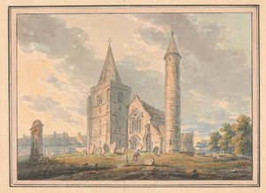 Brechin Katedrali ve yuvarlak kule, Forfarshire, İskoçya by Edward Dayes